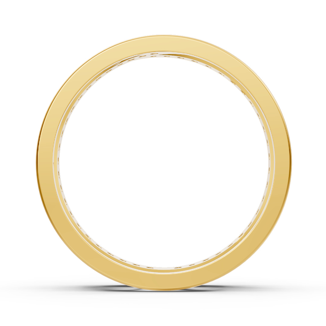 Yellow gold diamond ring with filigree wave pattern