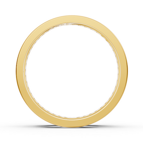 Yellow gold diamond ring with filigree wave pattern
