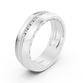 Birgie Diamant Vollschliff-Eheband in Weissgold
