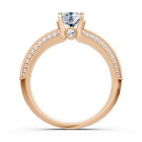 Roségold Diamant Bypass Ring - Funkelnd & Romantisch