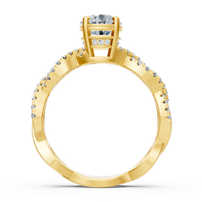 Gelbgold Diamant Verlobungsring "Rebe Ranke"