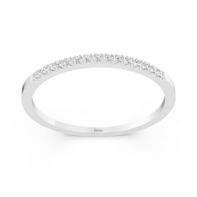 white gold diamond memoire ring