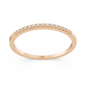 Roségold Diamant Memoire Ring