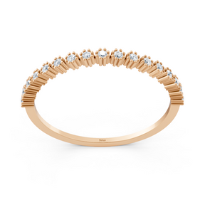 Roségold Diamant Wellenring