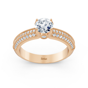 Roségold Diamant Bypass Ring - Funkelnd & Romantisch
