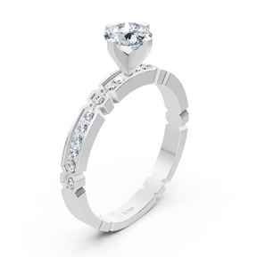 Weißgold Diamant Ring - Zeitloses Design