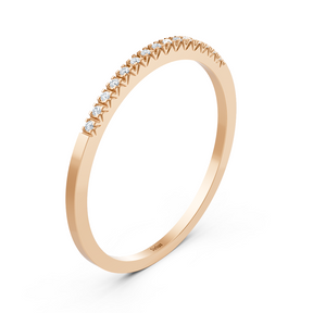 Roségold Diamant Memoire Ring