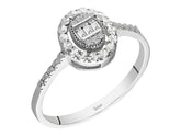 Birgie Baguette-Diamantring mit Diamantreihe