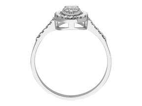 Birgie Baguette-Diamantring mit Diamantreihe