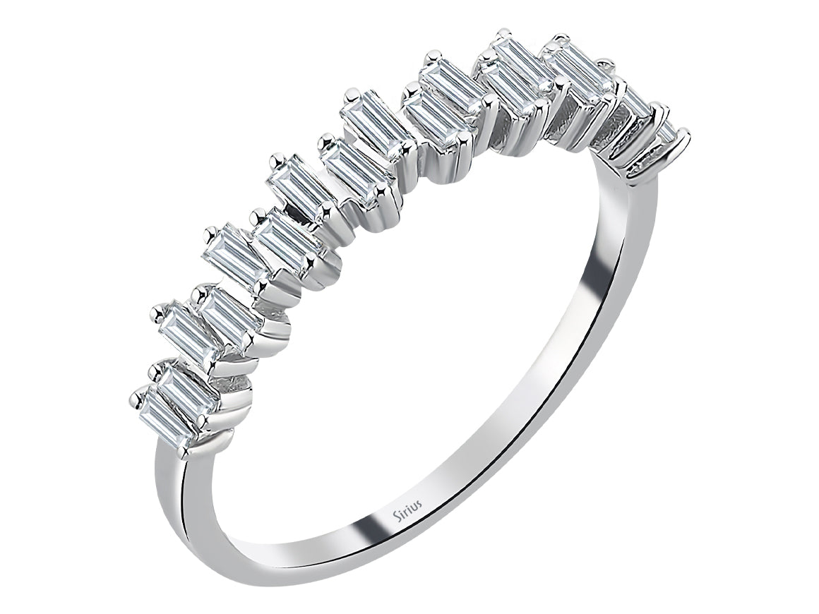 Birgie Diamant-Ring im Trapez-Baguetteschliff