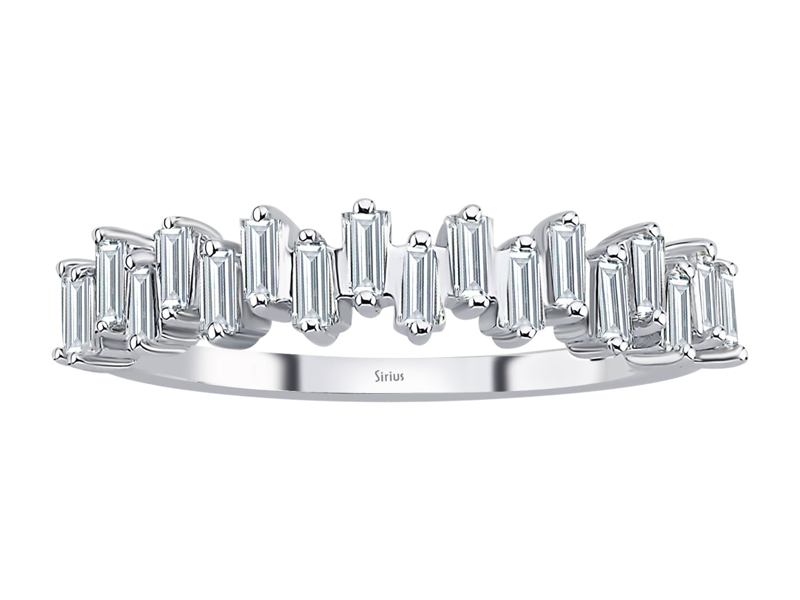 Birgie Diamant-Ring im Trapez-Baguetteschliff