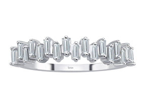 Birgie Diamant-Ring im Trapez-Baguetteschliff