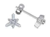 Elegante Diamant Ohrstecker mit Baguette- und runden Diamanten, 0.23 Karat, 14K Gold