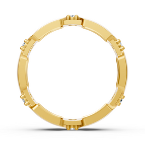 Exklusiver Diamantring aus 14K Gelbgold mit Diamanten