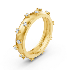 Eleganter Diamantring aus 14K Gelbgold – 0,252 Karat
