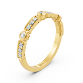 Diamant- und Rubinring Weißgold
