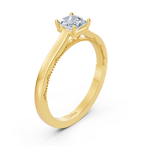 Solitär Diamantring Gelbgold
