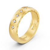 Eleganter Diamantring aus Gelbgold | 14K | 0,11 ct
