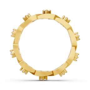Exklusiver Diamantring aus 14K Gelbgold – Prong-Fassung, 0,35 Karat