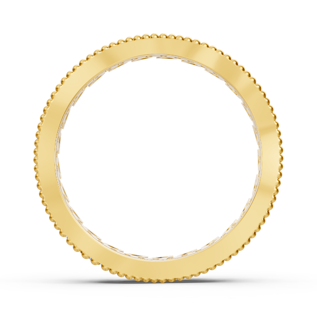 Bague couronne de diamants en or jaune 14 carats - bague pour femme en filigrane avec diamants