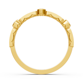 Diamant- und Rubinring Weißgold