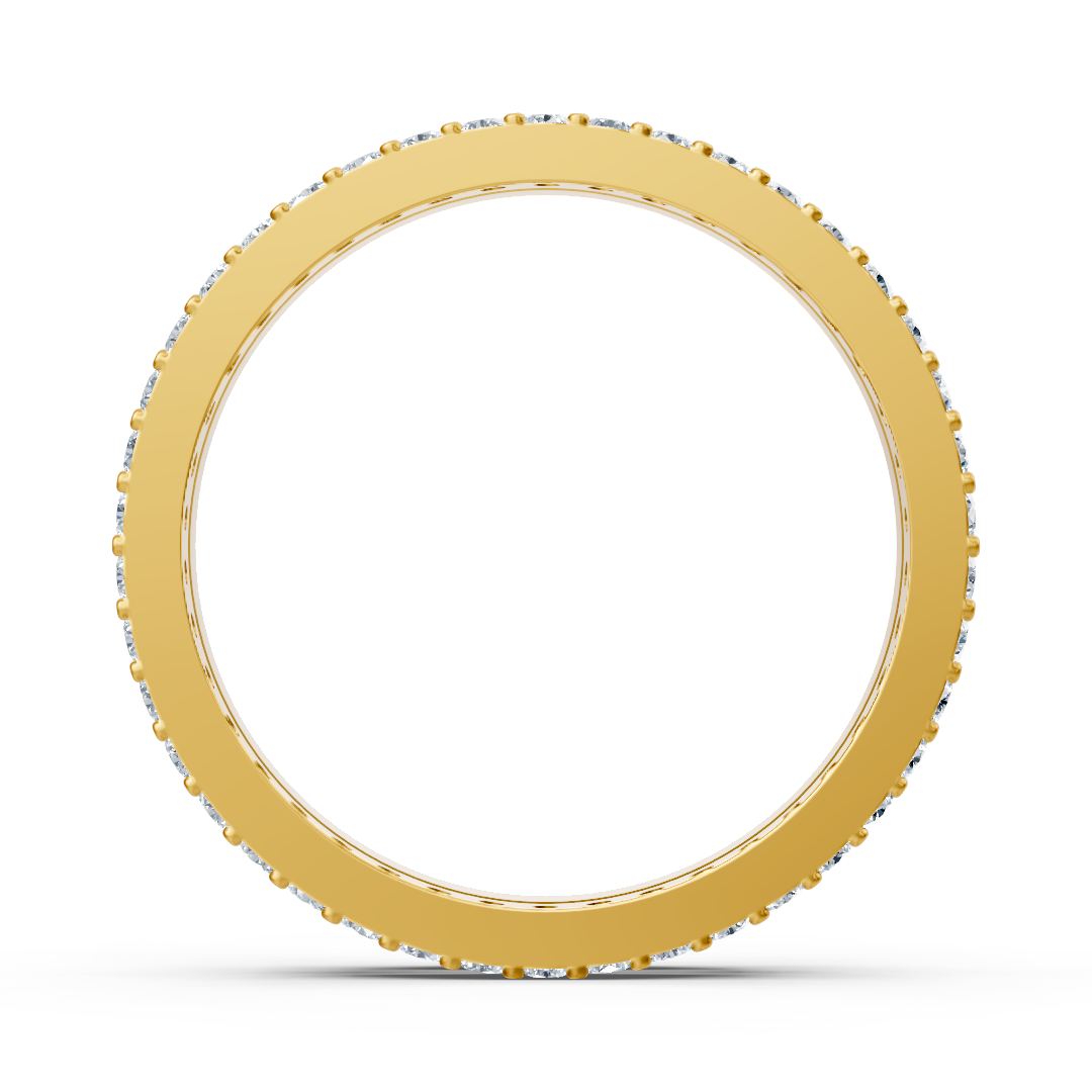 Diamant-Eternity-Ring 14K Gelbgold – 0,42 ct