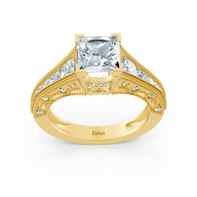 Vintage Inspiriert Diamantring Gelbgold