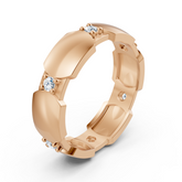 Exklusiver Diamantring aus 14K Rosegold mit Diamanten