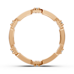 Exklusiver Diamantring aus 14K Rosegold mit Diamanten