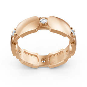 Exklusiver Diamantring aus 14K Rosegold mit Diamanten
