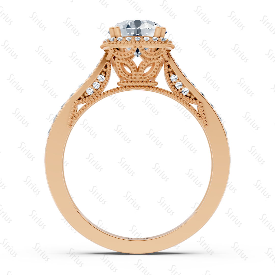 Solitär  Weisstopas Diamantring Roségold