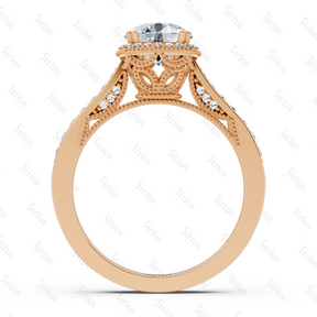 Solitär  Weisstopas Diamantring Roségold