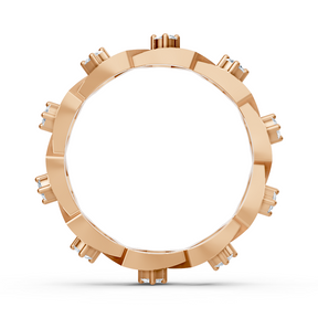 Exklusiver Diamantring aus 14K Rosegold – Prong-Fassung, 0,35 Karat