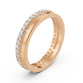 Diamond eternity ring 14K rose gold – 0.42 ct
