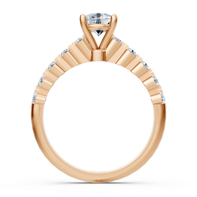 Classic rose gold solitaire diamond ring