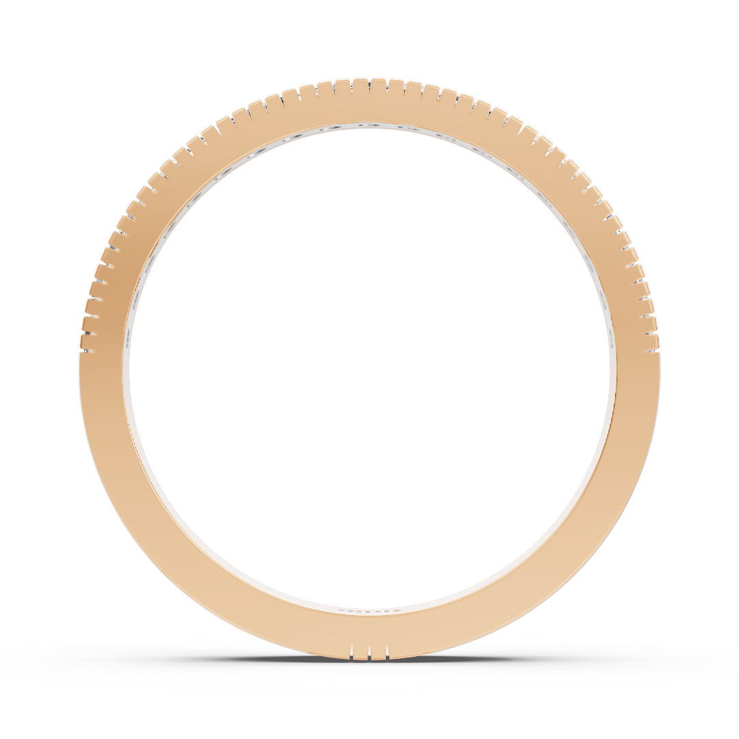 14 Karat Rosegold Prinzessschliff Diamant Verlobungsring