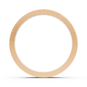 14 Karat Rosegold Prinzessschliff Diamant Verlobungsring