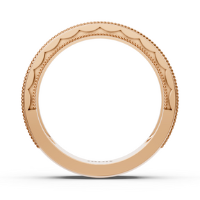 0.05 Karat Diamant Herren Ehering in Rosegold
