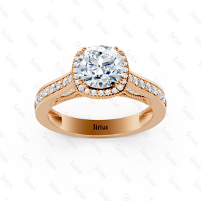 Solitär  Weisstopas Diamantring Roségold