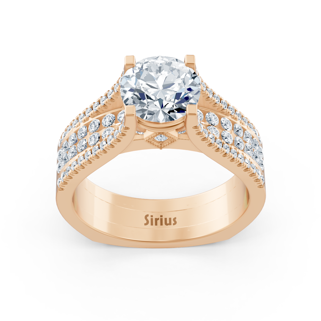 Eternity & Pavé Diamantring Roségold