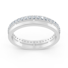 Diamant-Eternity-Ring 14K Weißgold – 0,42 ct