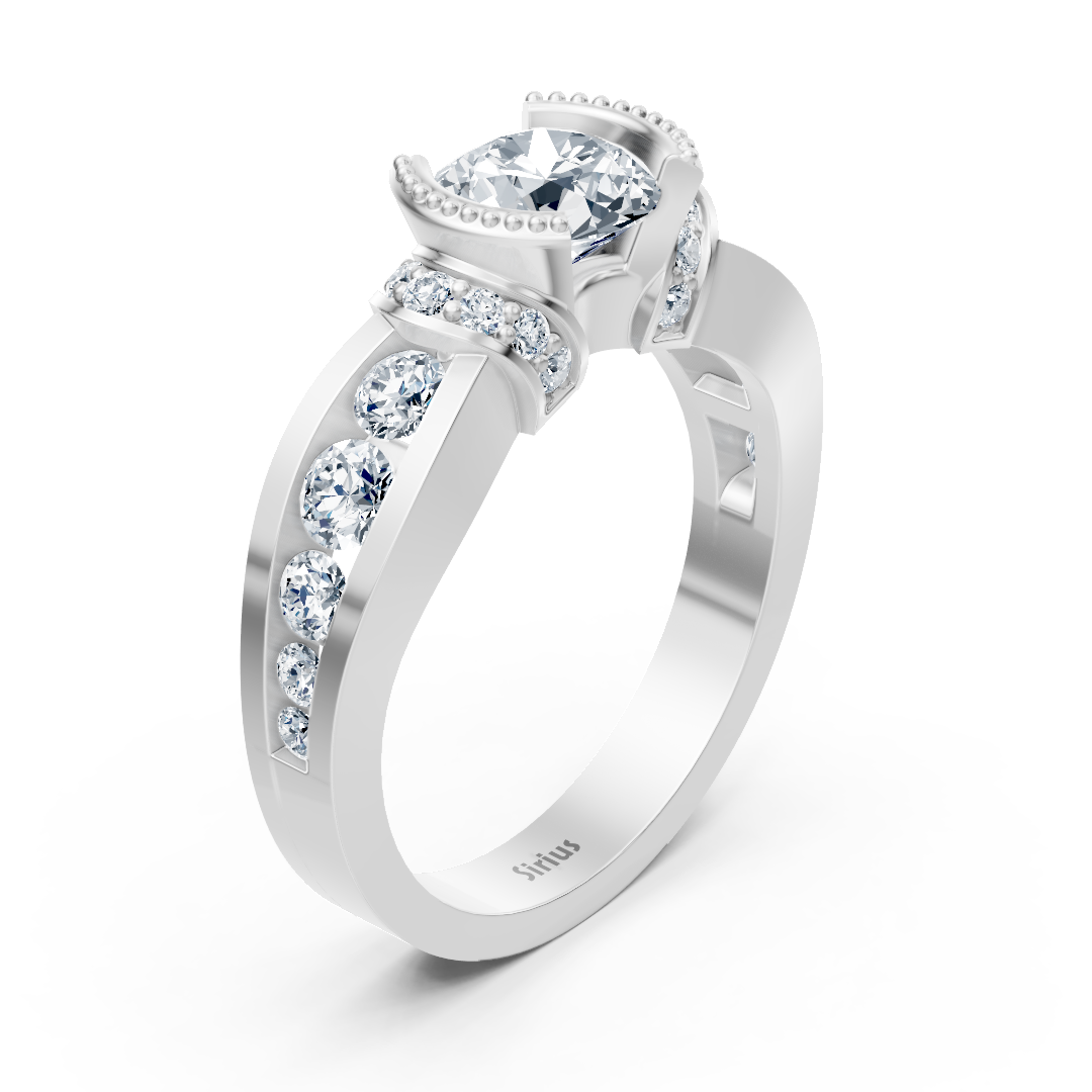 bague diamant or blanc
