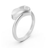 Bague élégante Vernive Everling en or blanc avec pavé de diamants