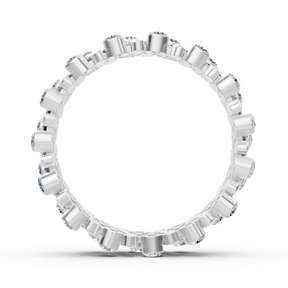 Bague en or blanc 14 carats sertie d'un diamant noble, environ 0,74 carat