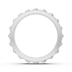 Bague Pırlanta Pavé en or blanc 14 carats « Glamour »