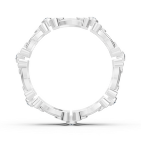 Bague fleur Pırlanta en or blanc 14 carats « Delicate Blossom »