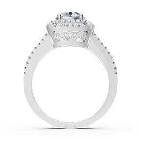 white gold double halo diamond engagement ring
