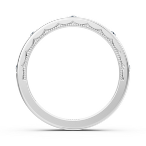 0.09 carat diamond stacking ring in white gold