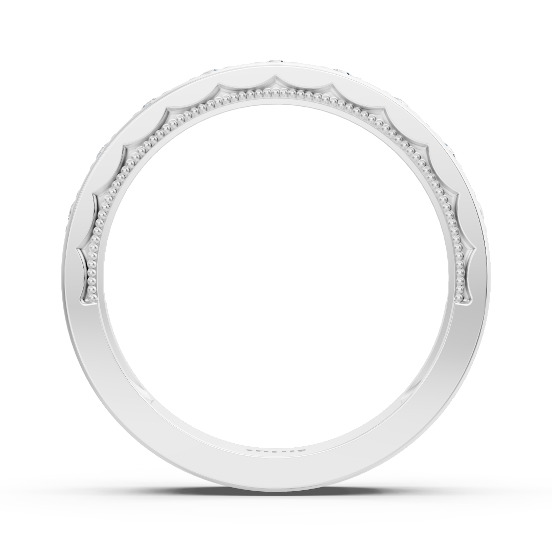 Elegant diamond ring in white gold | 14K | 0.11 ct