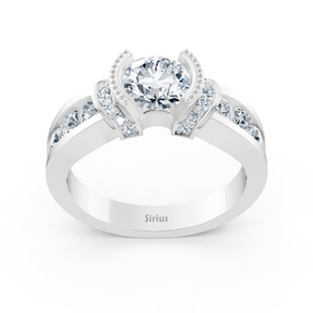 bague diamant or blanc